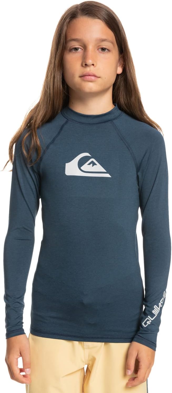 Thumbnail 1 de Quiksilver Rashguard da ragazzo all Time a maniche lunghe – maglietta da surf in tessuto riciclato