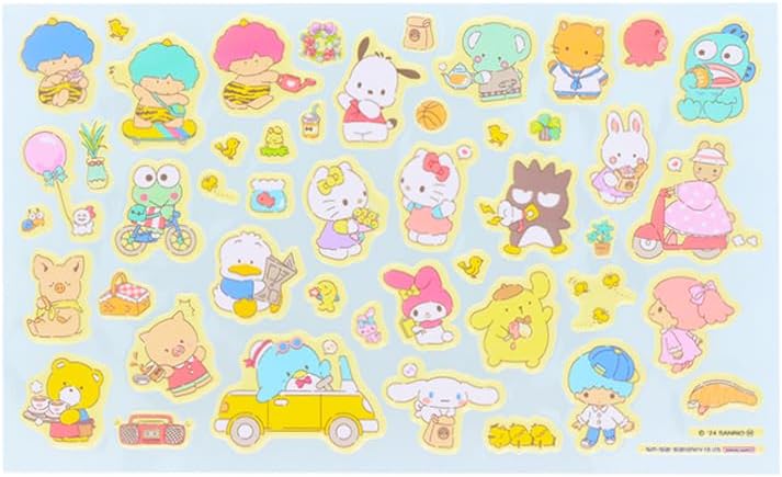 Detalle 2 de サンスター文具 2491005A サンリオキャラクターズ シールバッグ 貼って剥がせる子ども向けシール