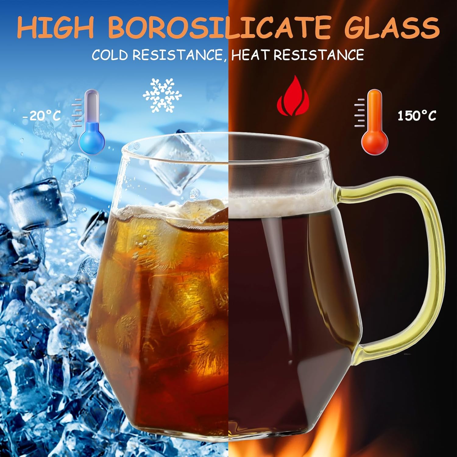 Thumbnail 5 de ANZHAN tasses à café en verre 300 ml