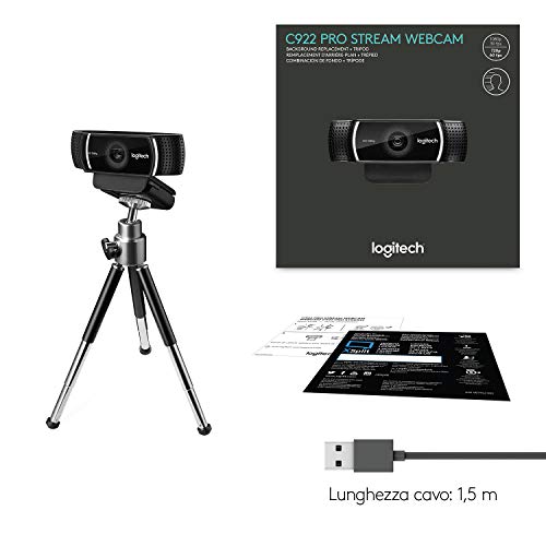 Thumbnail 11 de Logitech C922 Pro Stream Webcam: streaming Full HD con audio stereo e montaggio flessibile