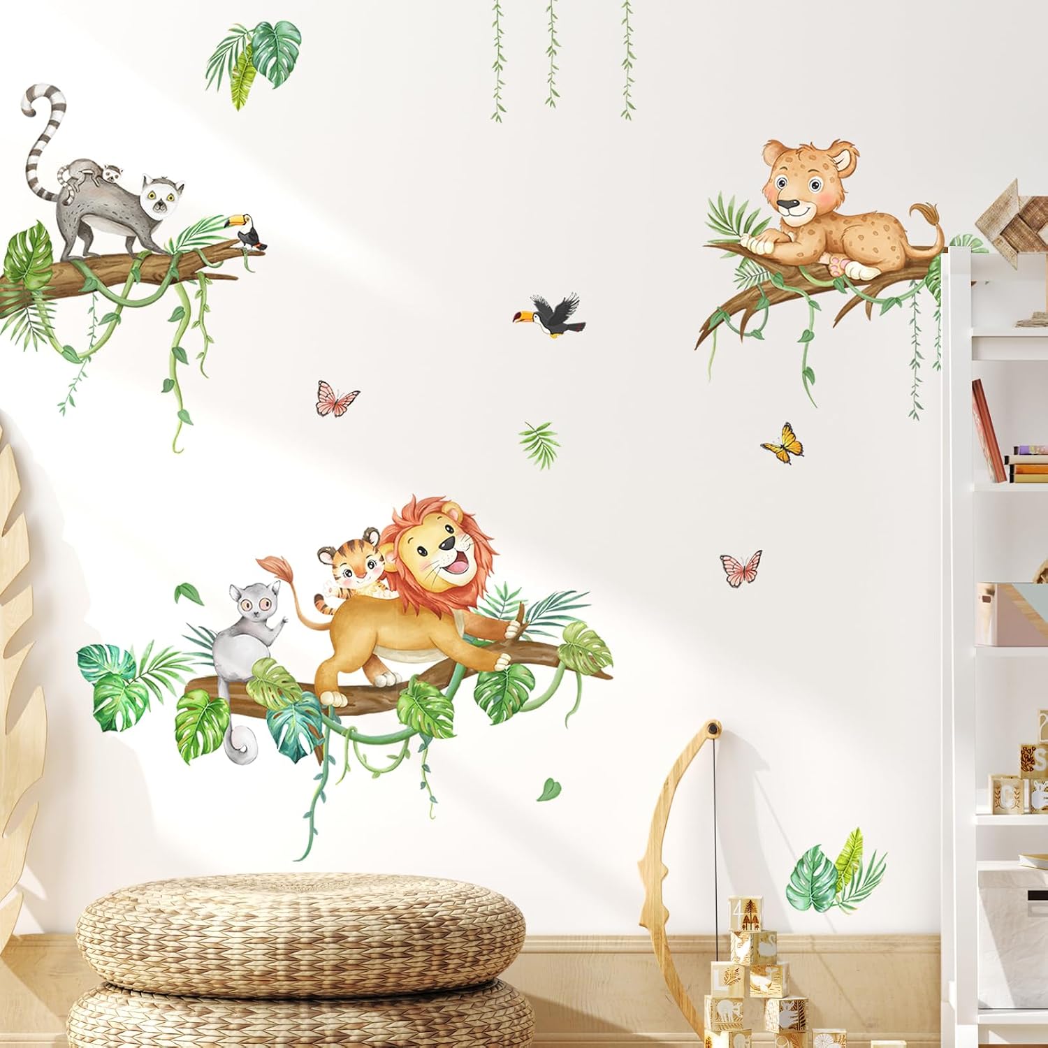 Detalle de Sticker murali animali 100 x 105 cm
