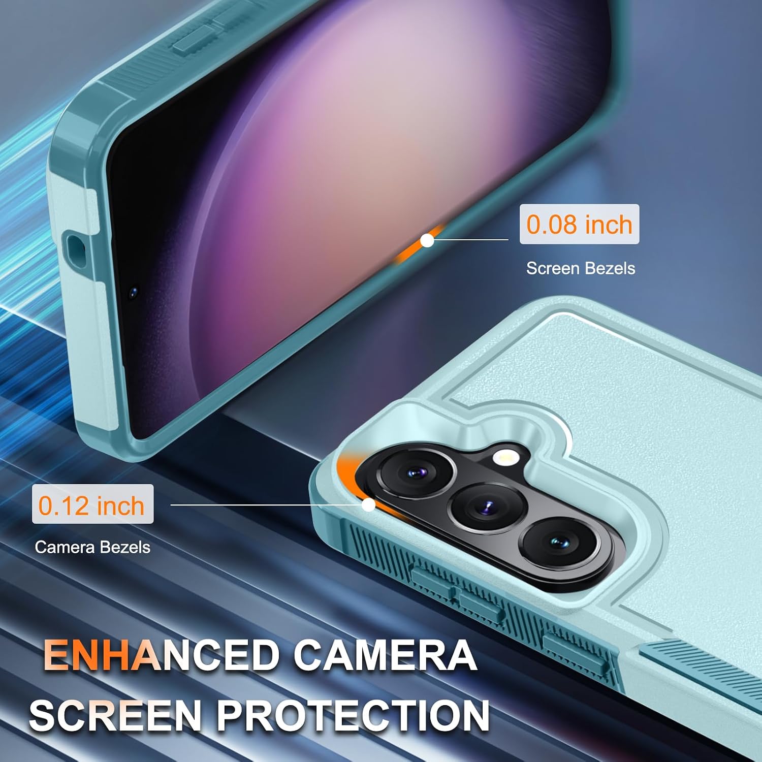 Thumbnail 6 de RMOCR Samsung S26 FE Case, Mint Green Dual-Layer Cover with Screen Protector