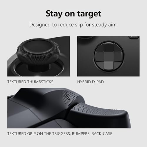 Thumbnail 2 de Xbox Wireless Controller (Carbon Black): Modernized Comfort, Versatile Connectivity, and Customization