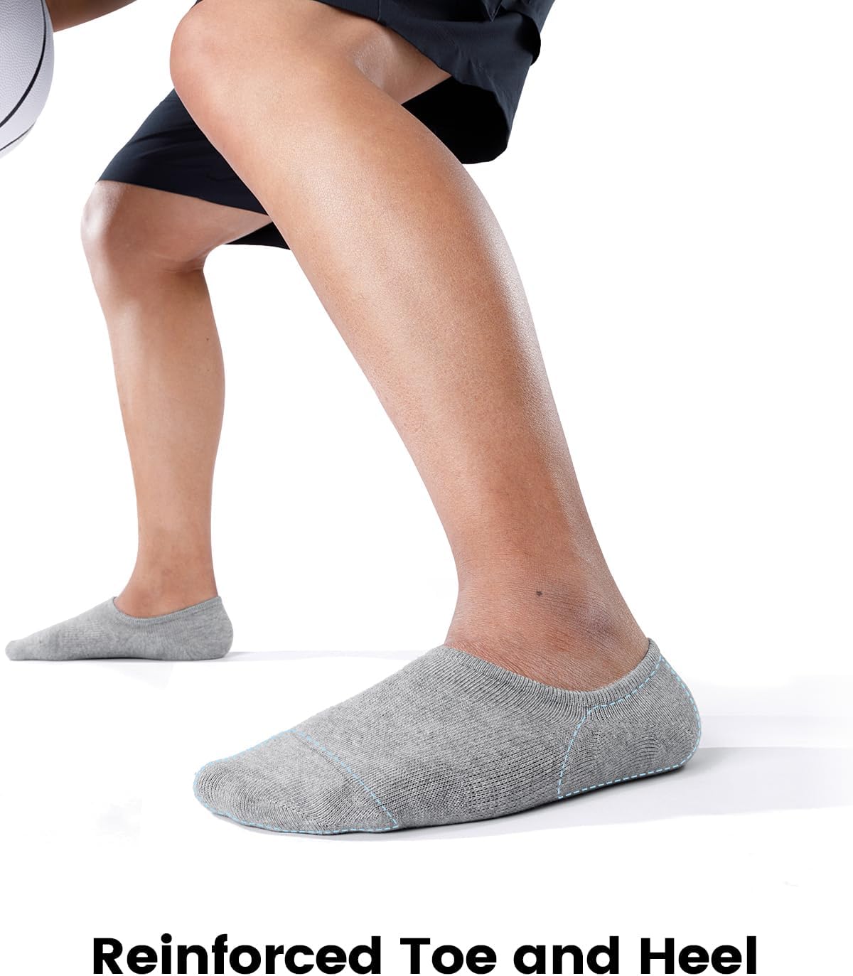 Thumbnail 4 de IDEGG No Show Socks for Men (Low Cut, Ankle Short) with Non-Slip Grip — 6-Pair Pack