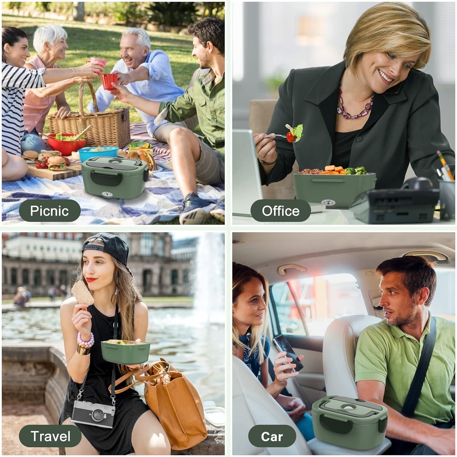 Detalle 2 de Vabaso 80W Heated Lunch Box 1.5L