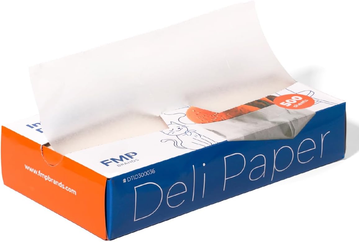 Detalle de Fit Meal Prep 500-Pack Wax Paper Sheets, 10 x 10.75 in, Precut and Interfolded