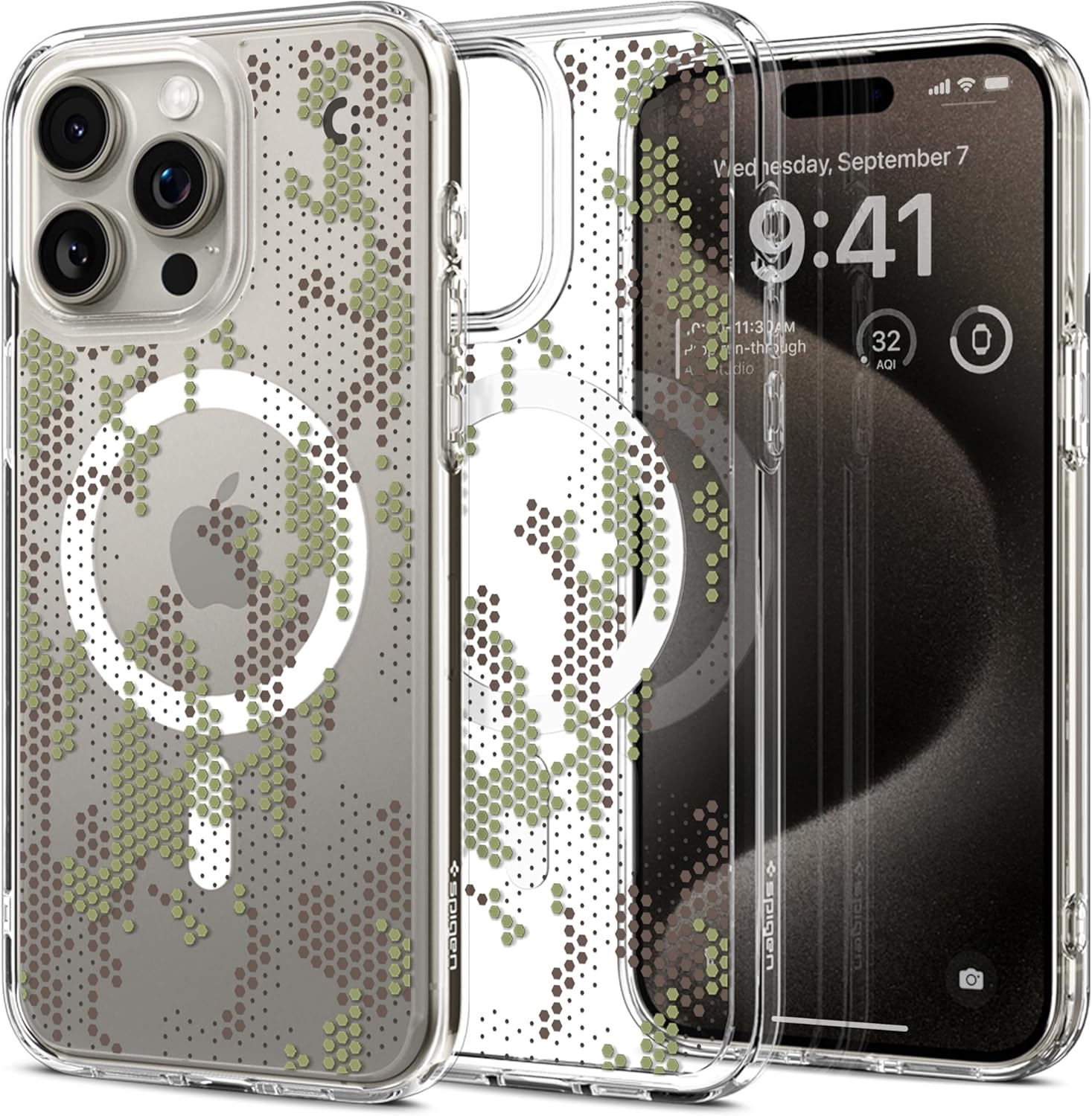 Spigen Coque MagFit iPhone 15 Pro anti-jaune antichoc 13️⃣