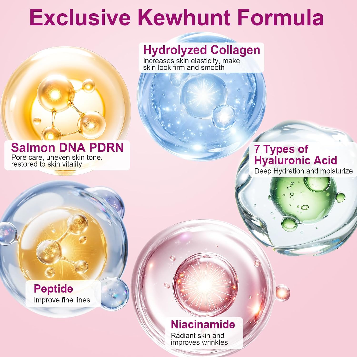 Detalle de Kewhunt Salmon DNA PDRN Collagen Jelly Mask, Overnight Hydrogel with Peptides