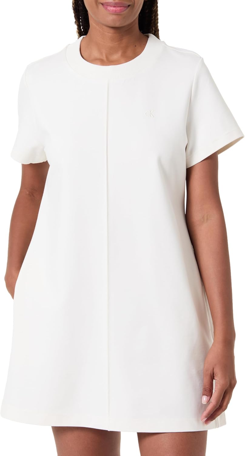 Detalle de Calvin Klein Vestido Tipo Camiseta Mujer Punto Milano