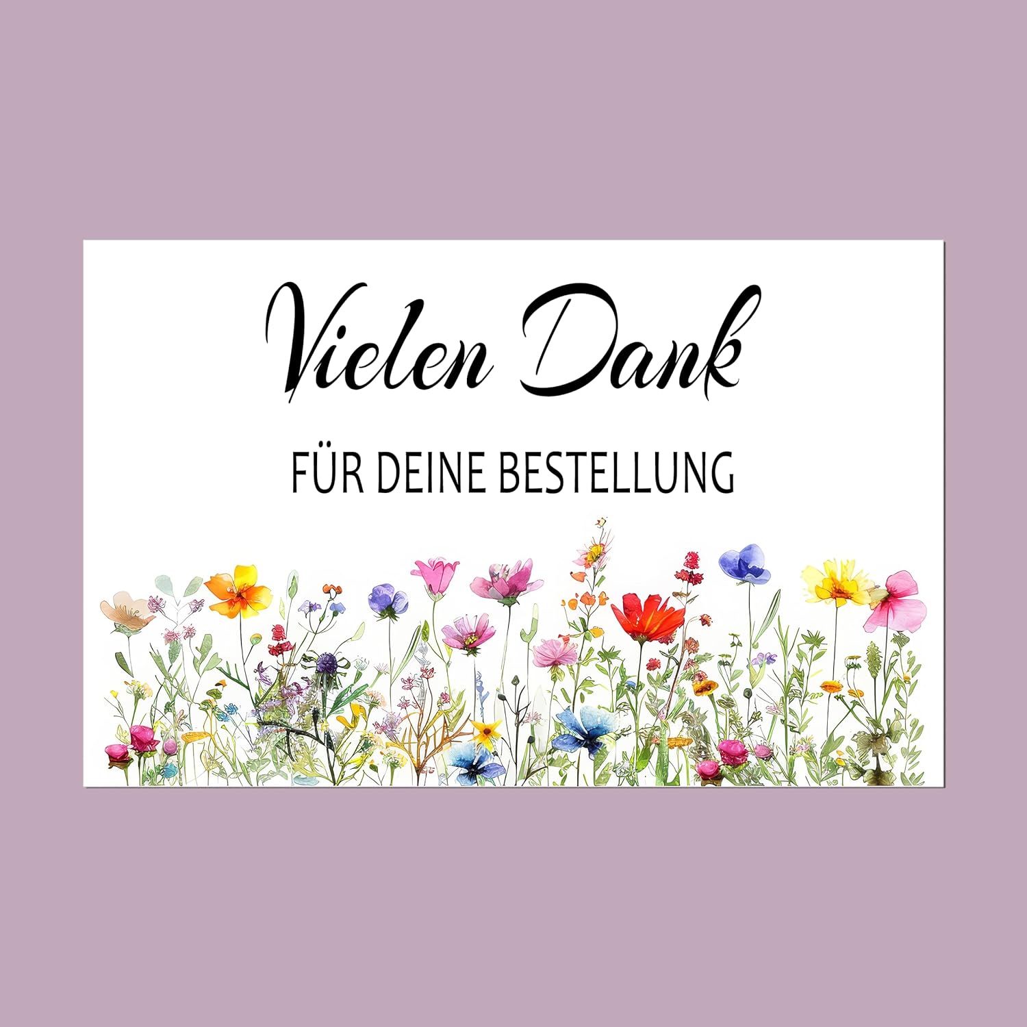 Thumbnail 2 de Danke Bestellung Karte 8,5 x 5,5 cm