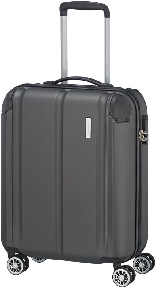 Detalle de Travelite City Handgepäck Trolley klein – 55x40x20 cm, 40 l, 2,7 kg, Hartschale aus ABS
