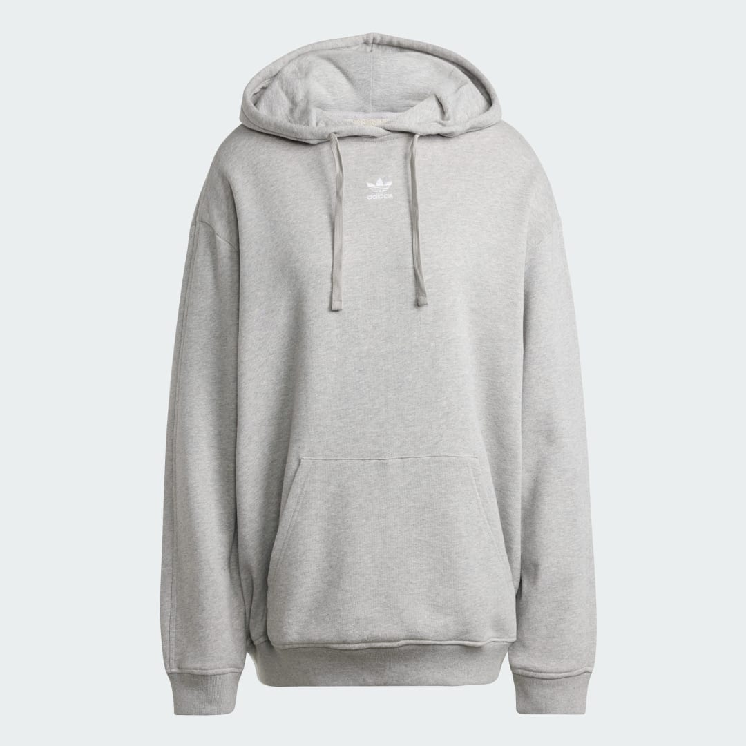 Detalle de Sudadera con capucha Essentials Loose French Terry de Adidas (gris)