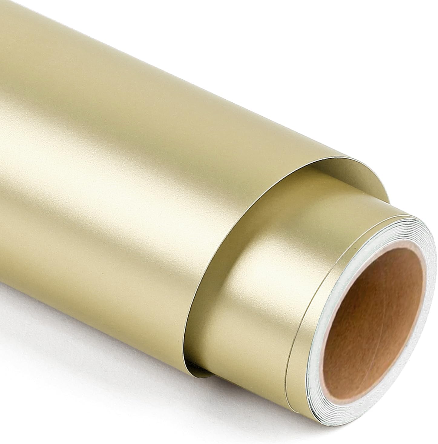 Matte Metallic Permanent Vinyl Roll for Cricut (12" x 5ft) in Champagne Gold