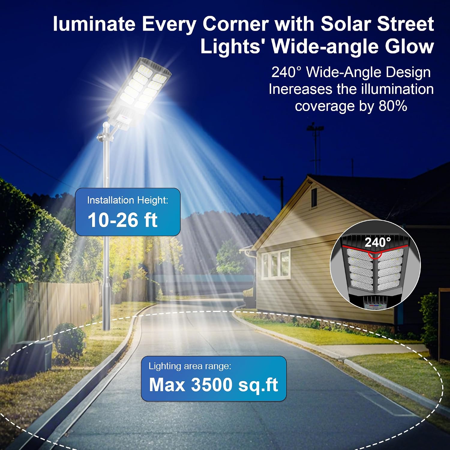 Detalle 2 de XCQMHF Solar Street Light, IP68