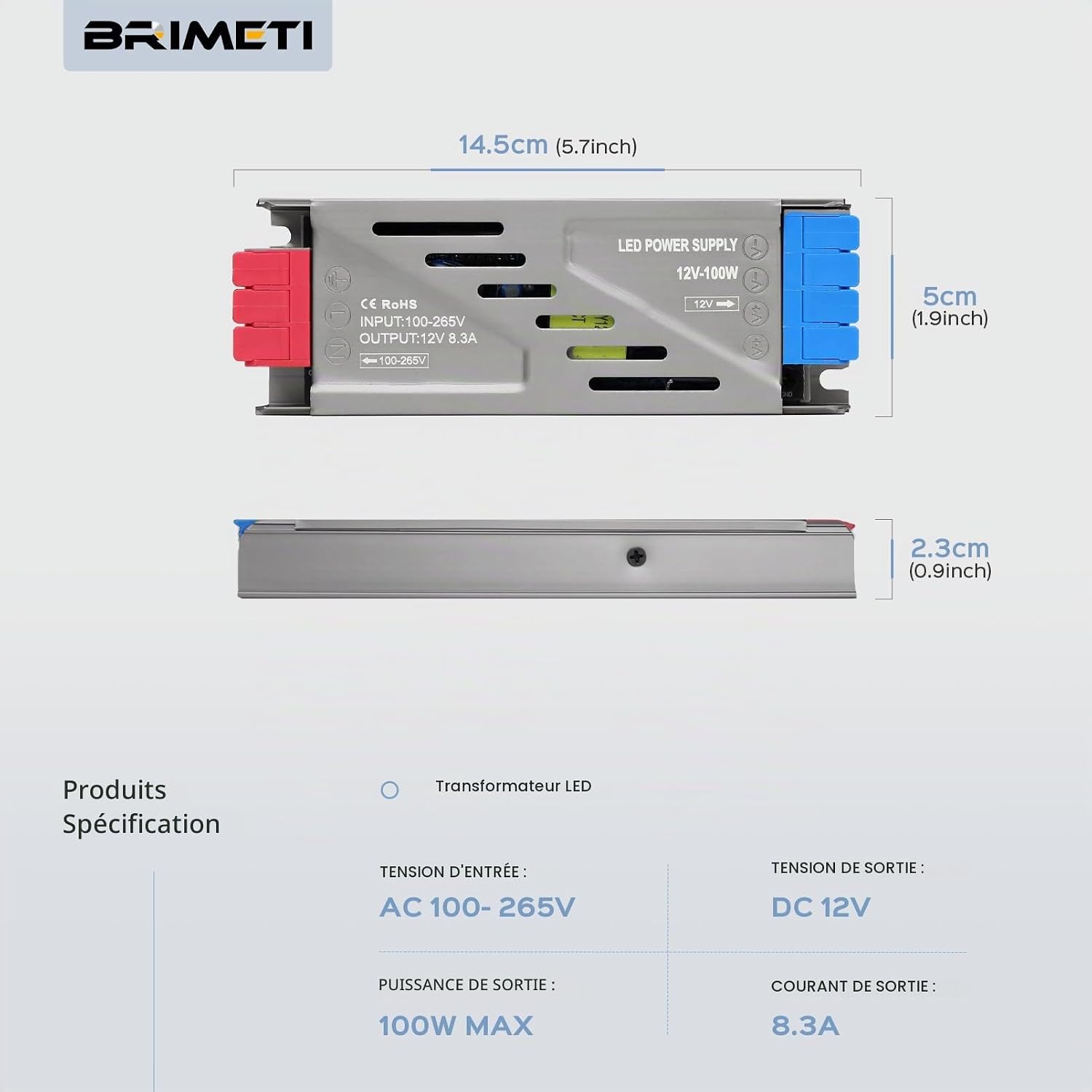 Detalle de BRIMETI 5M ledstrip 5 m, warmwit 3000 K, flexibel en zelfklevend