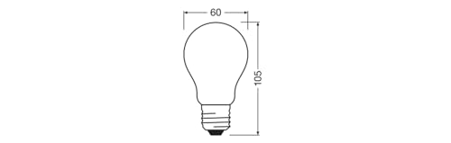 Detalle de OSRAM Lámpara LED Base Classic A100 13W E27 2700K 1521 lm – blanco cálido, acabado mate