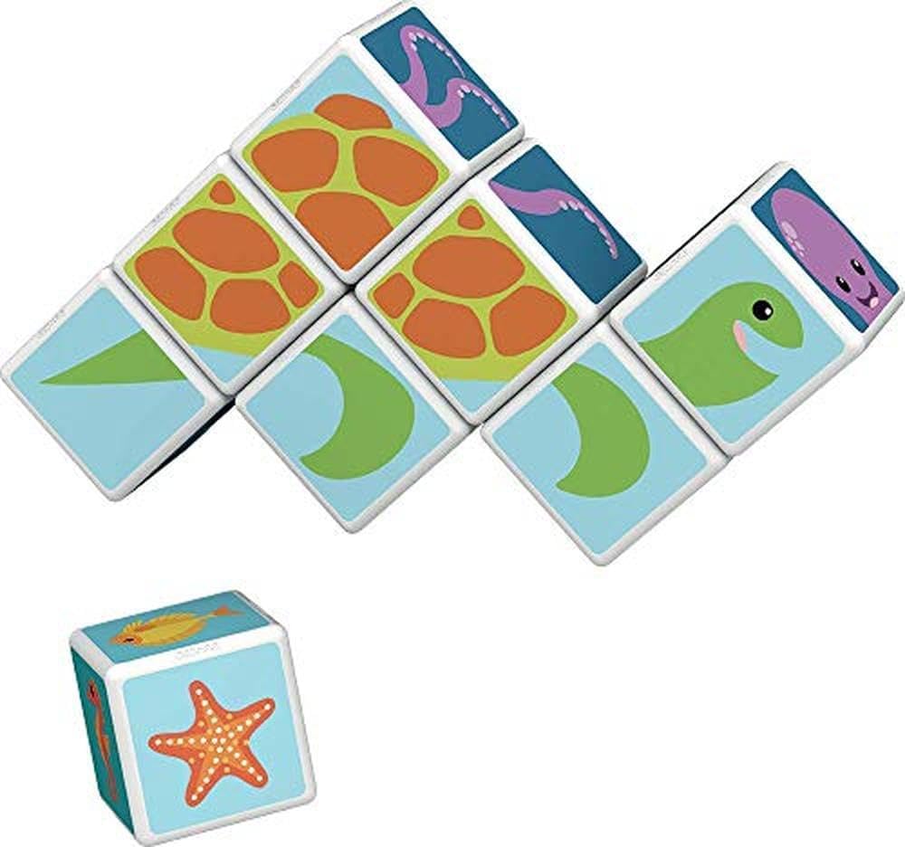 Detalle de Geomag Magicube Sea Animals: gioco di costruzione magnetico con 8 cubi