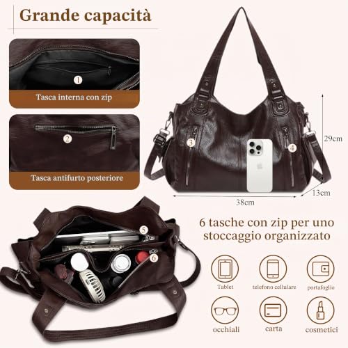 Detalle de Mabecol borsa donna in PU