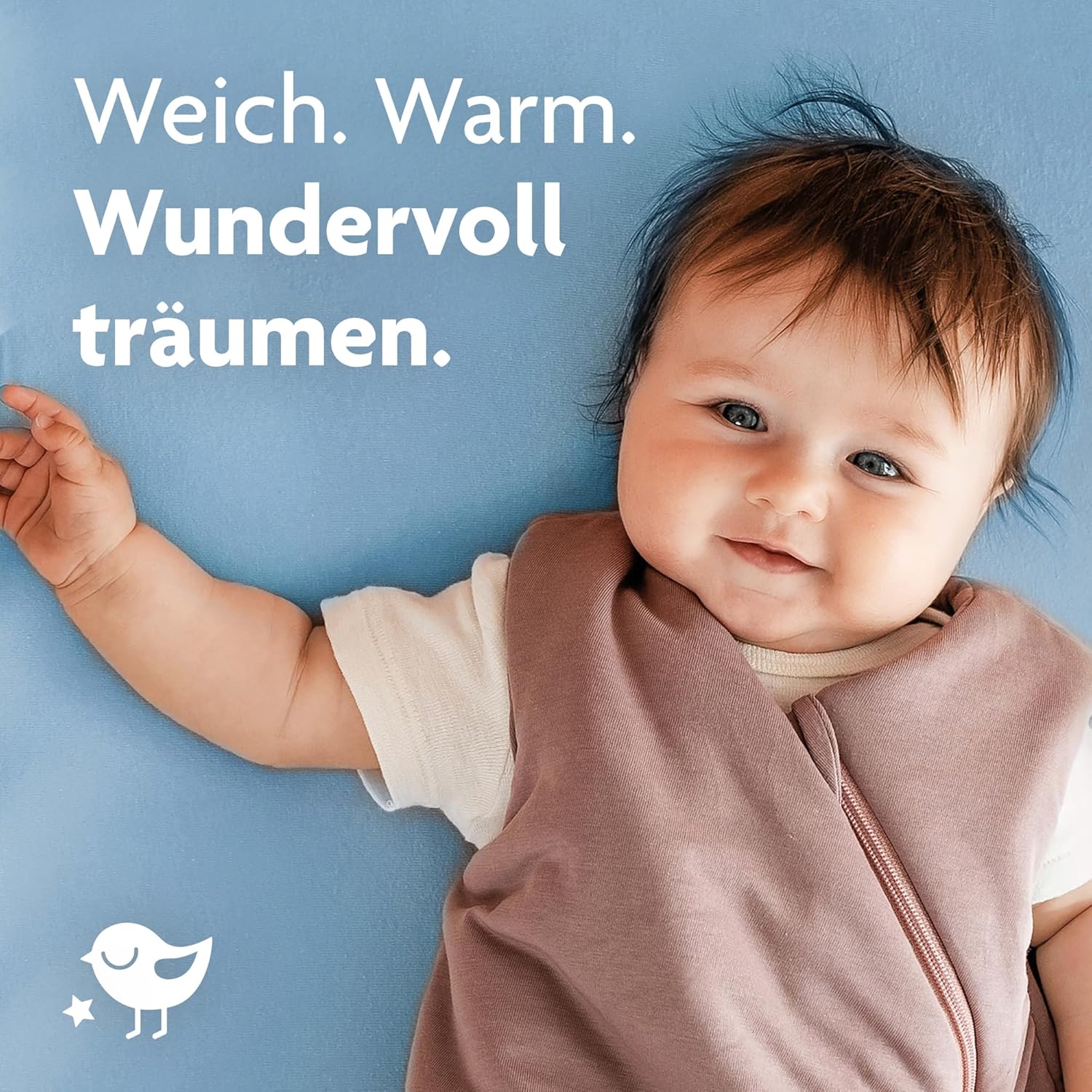 Detalle de Julius Zöllner Jersey Spannbettlaken für Baby- & Kinderbett 60x120 cm / 70x140 cm – 2er Pack hellblau