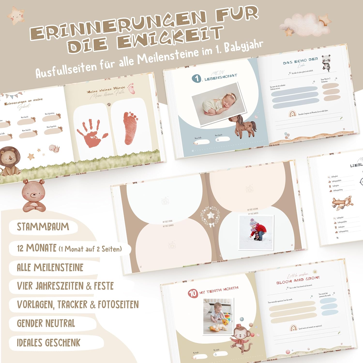 Thumbnail 3 de Hyggartn Mein Erstes Jahr Babyalbum 21x21 cm