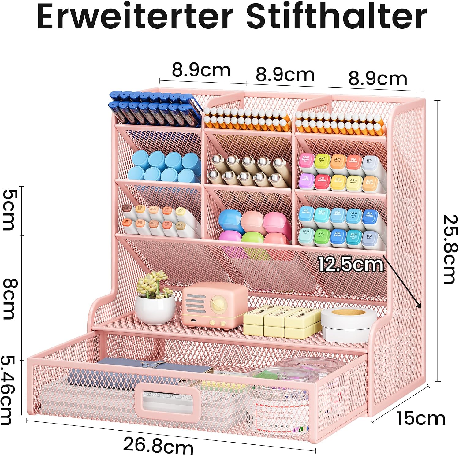 Detalle de VITVITI Schreibtisch Organizer mit 9 Fächern