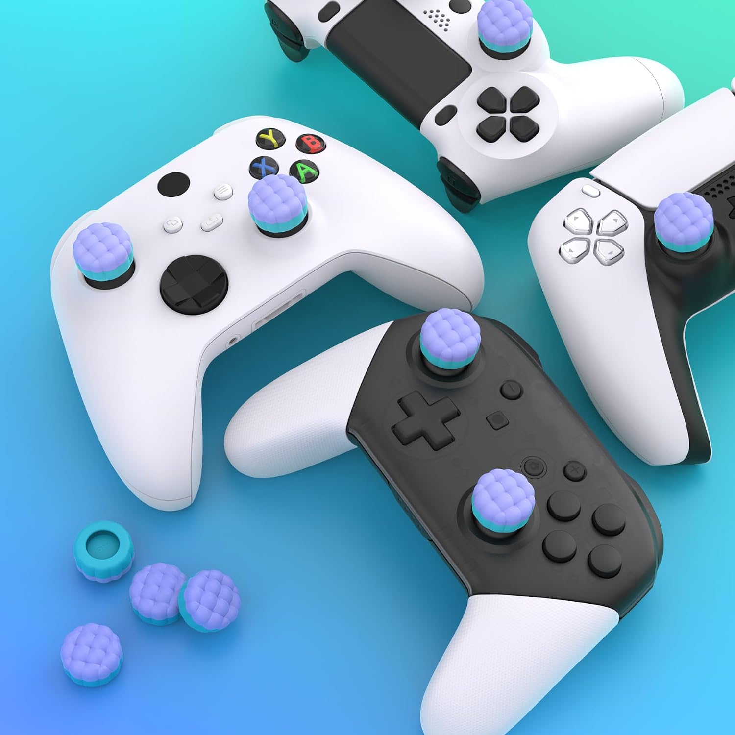 Detalle 2 de PlayVital Thumbs Cushion Caps for PS5 thumbsticks