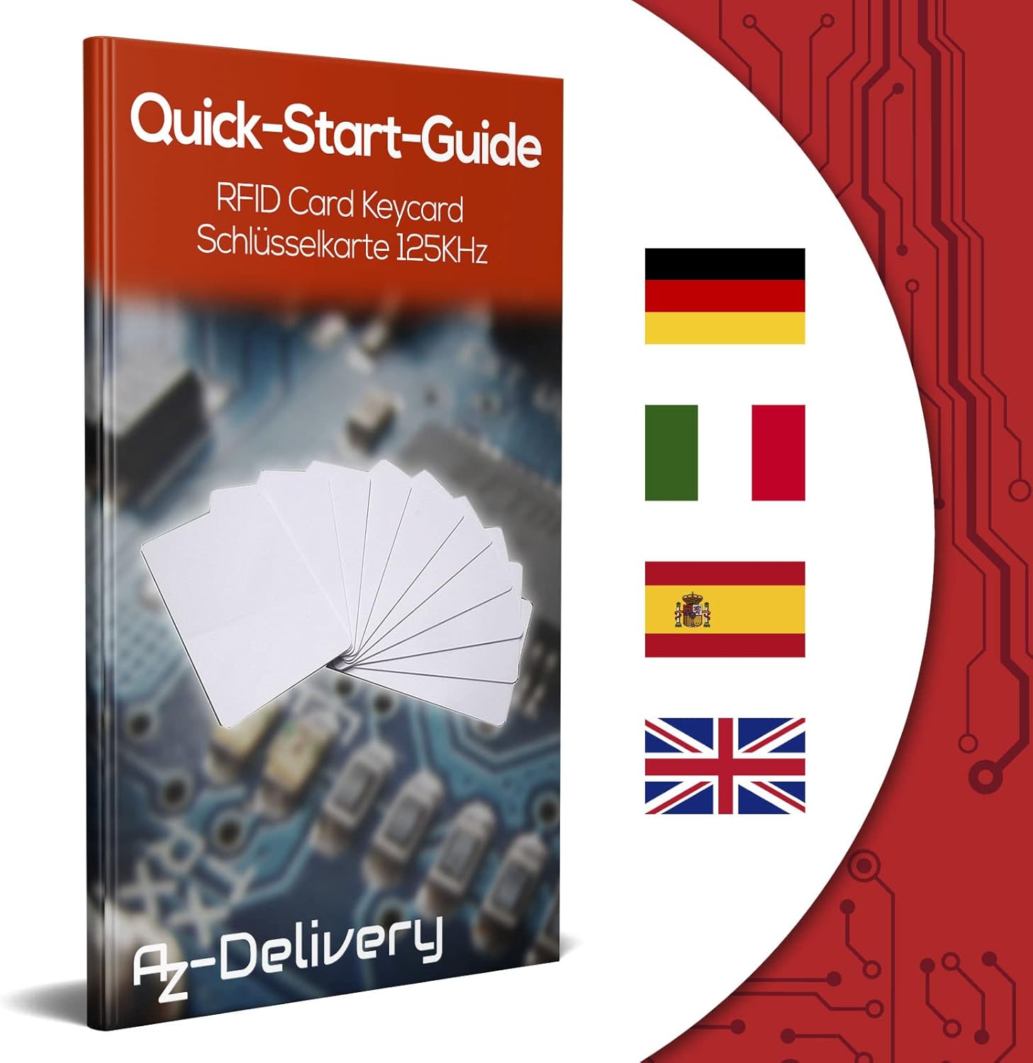 Thumbnail 4 de AZDelivery Lot de 30 cartes RFID 125 kHz compatibles EM4100 (blanches, numérotées)