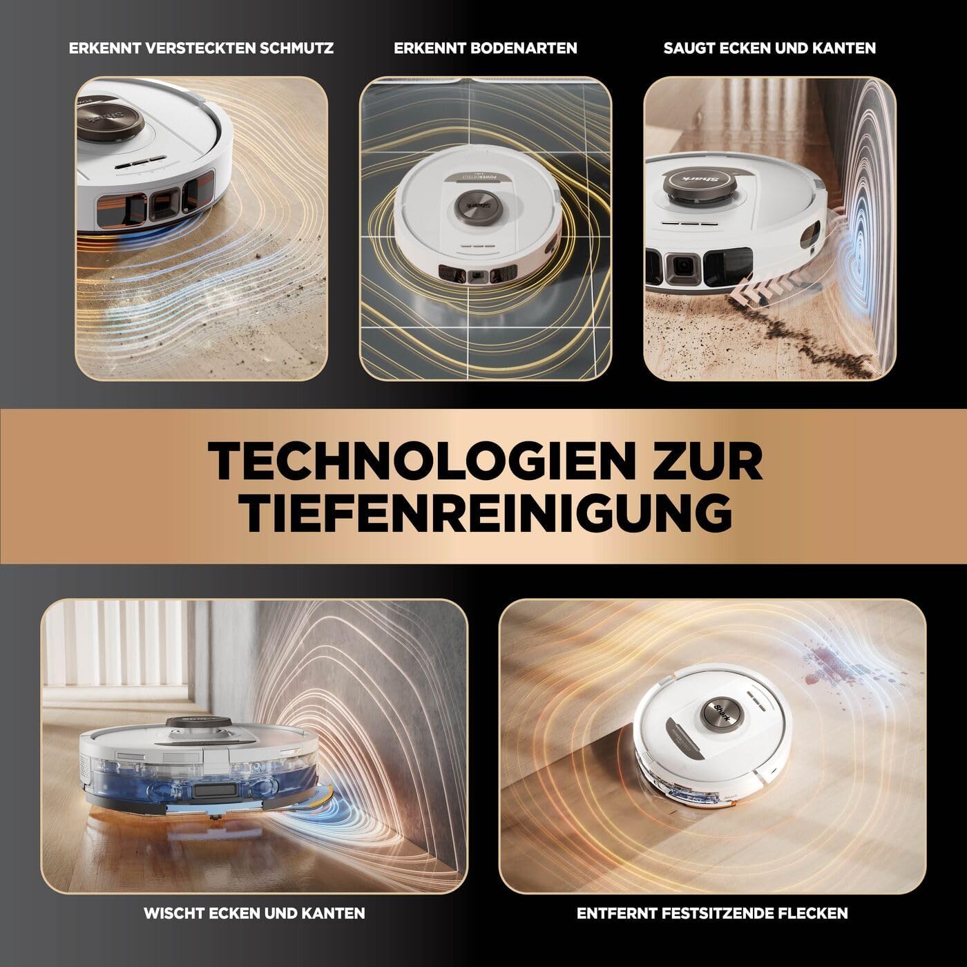 Detalle 2 de Shark PowerDetect RV2800ZEEUWH Saugâ und Wischroboter 60 Tage đ§č