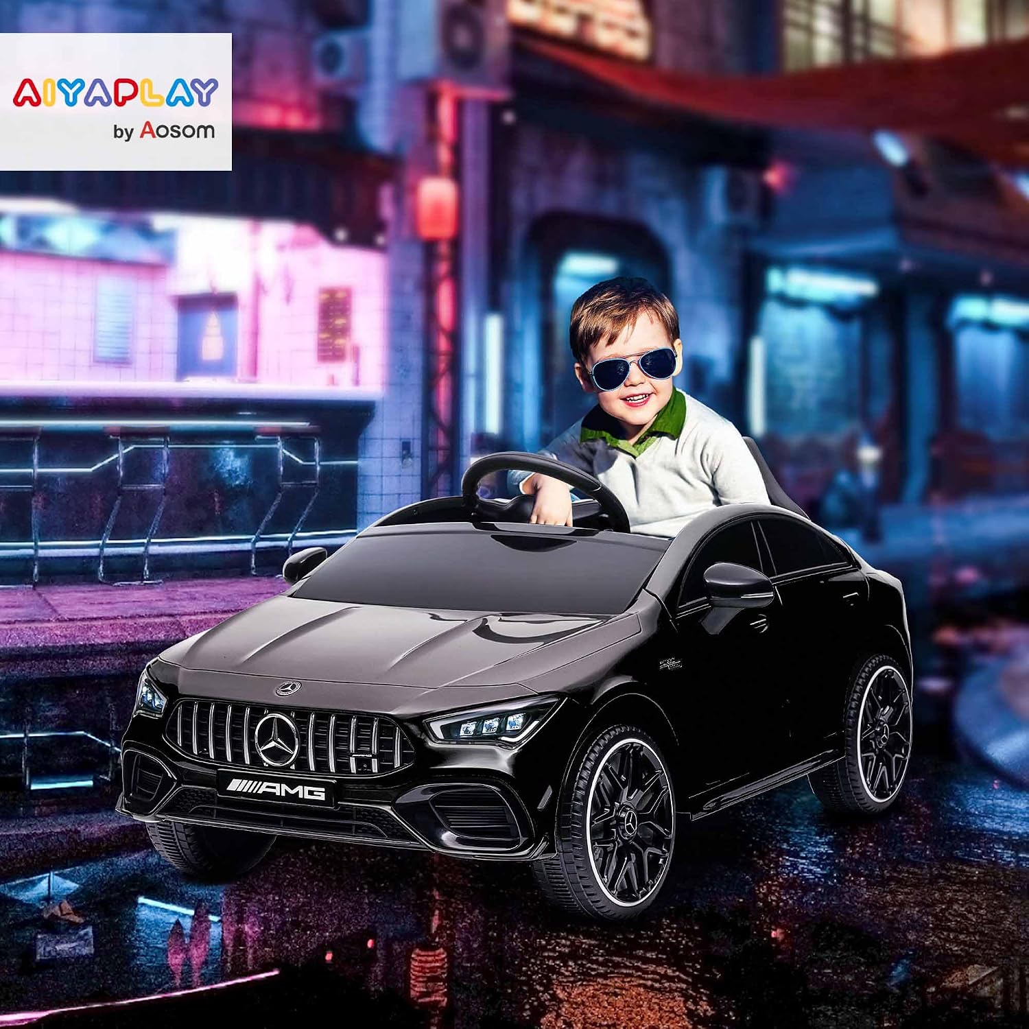 Thumbnail 1 de AIYAPLAY Mercedes AMG CLA 45 12V voiture électrique