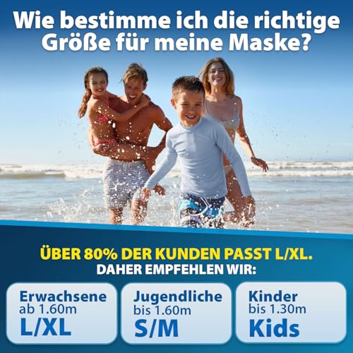 Thumbnail 6 de KAIMANA Schnorchelmaske Vollgesichtsmaske für Erwachsene & Kinder – CO2-sicher & flexibel einsetzbar