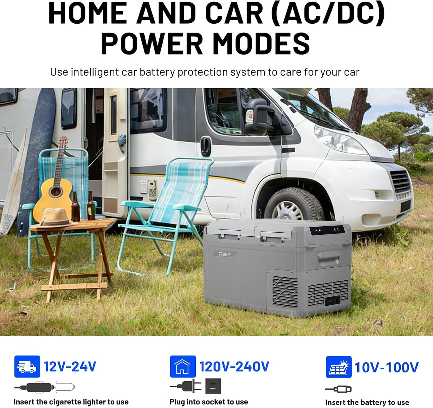 Thumbnail 6 de zcamp GES35 Portable Freezer, 25QT Dual-Zone 12V Car Refrigerator
