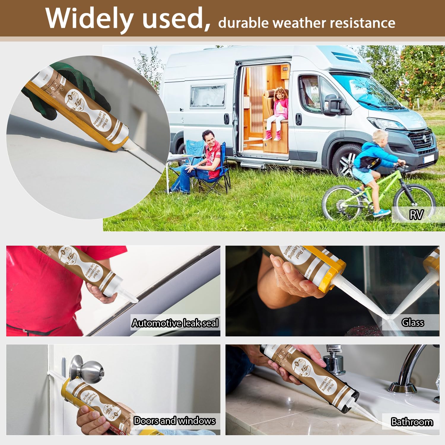 Detalle 1 de Dongxw RV Roof Sealant 8-Pack