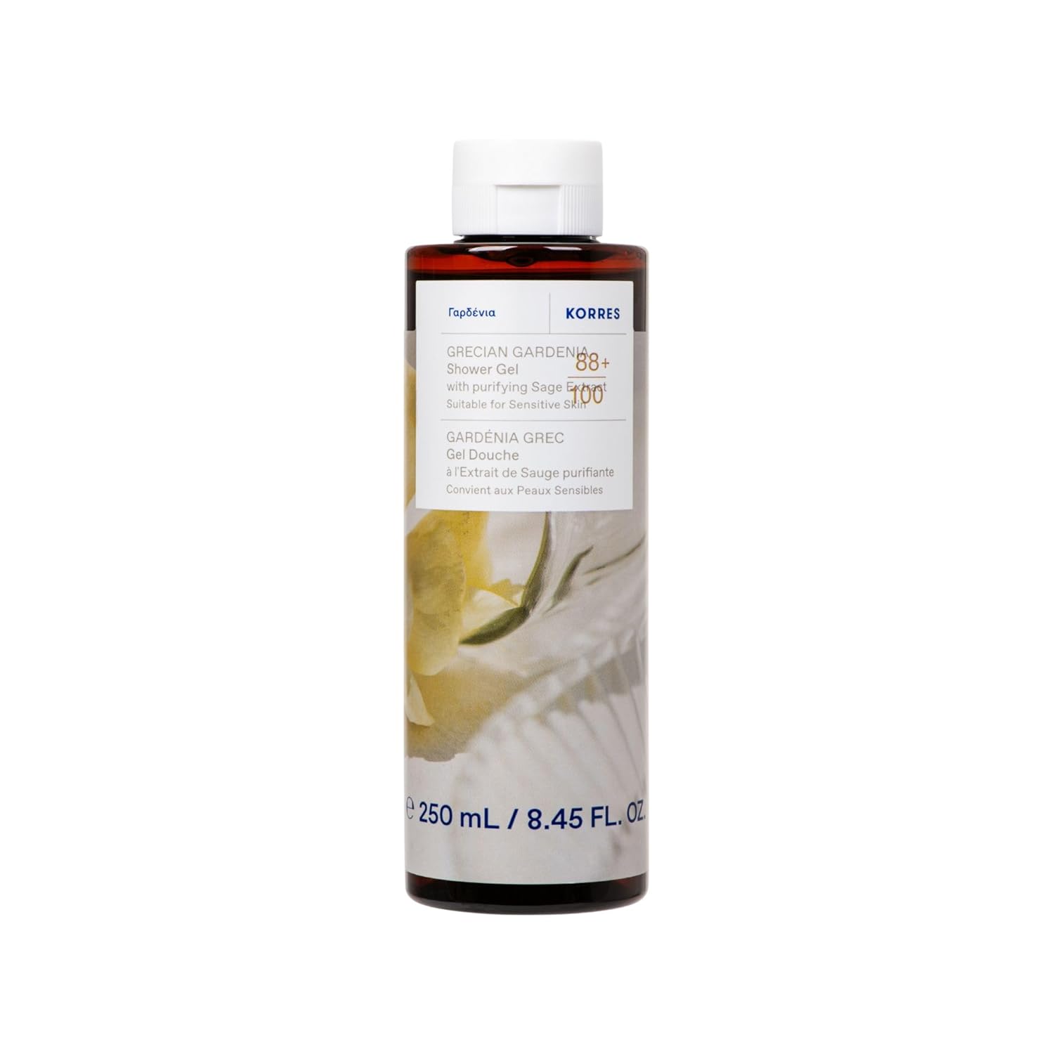 Detalle de KORRES Bergamot Pear Duschgel – sanfte Reinigung mit Salbei-Extrakt, vegan und frei von Silikonen & Parabenen (250 ml)