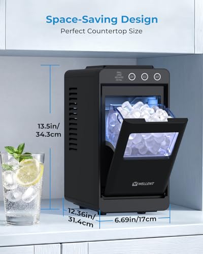 Thumbnail 7 de WELLENT Ice Maker Countertop: Compact, Portable Bullet Ice Maker with Self-Cleaning