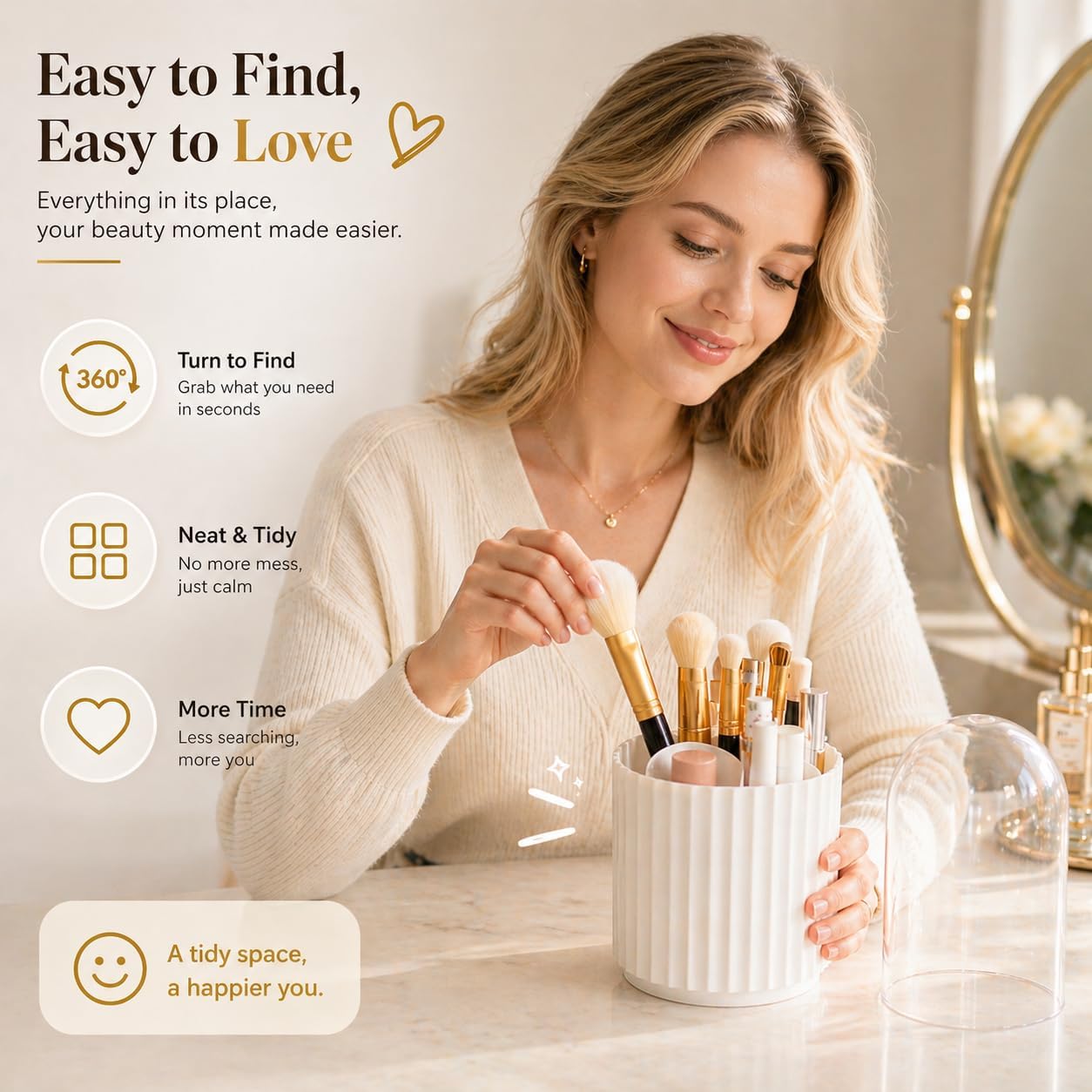 Thumbnail 4 de Terafeels 1004 makeup brush holder, 5 slots