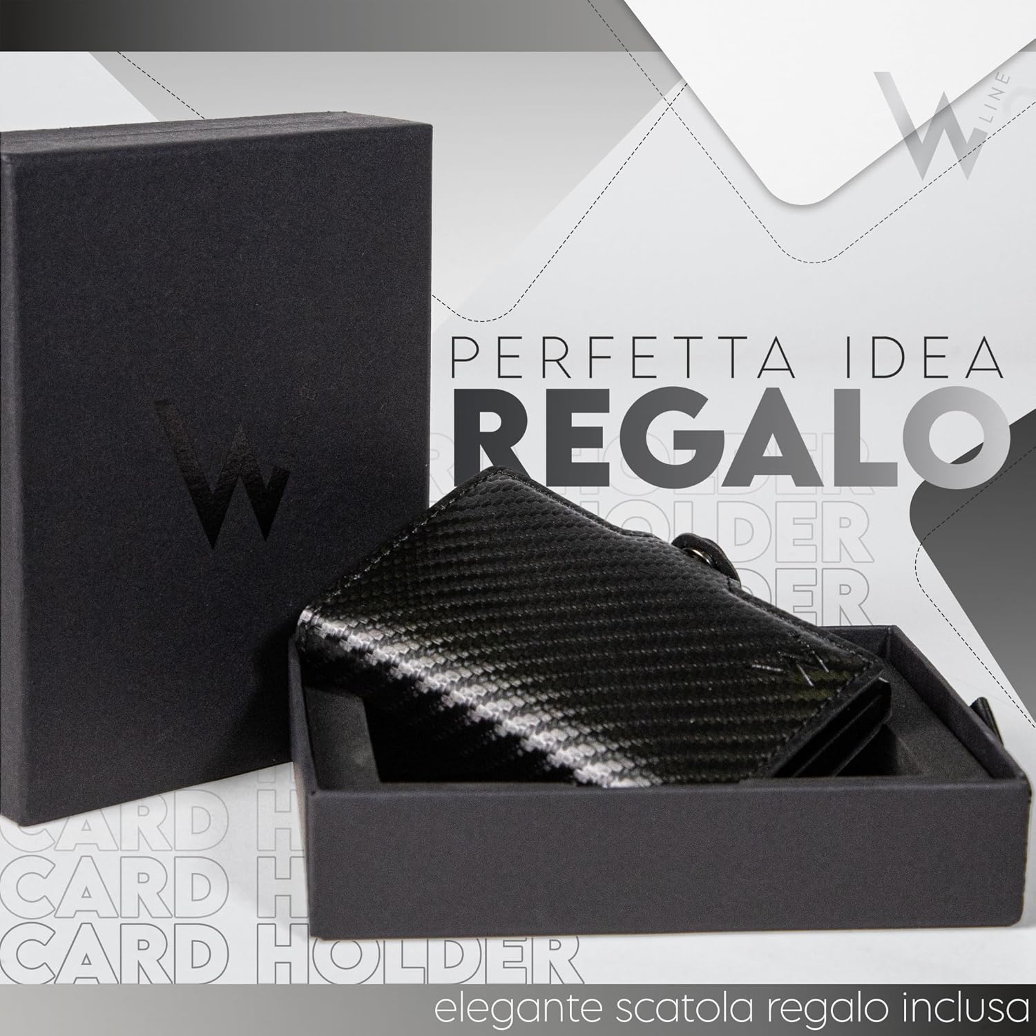 Thumbnail 5 de WLine Portafoglio Uomo Slim RFID Portamonete