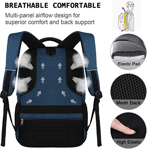 Thumbnail 1 de YAMTION Backpack Men's School Backpack 15.6 Inch Laptop 35L with USB Port, Reflective Stripes & Front Pocket