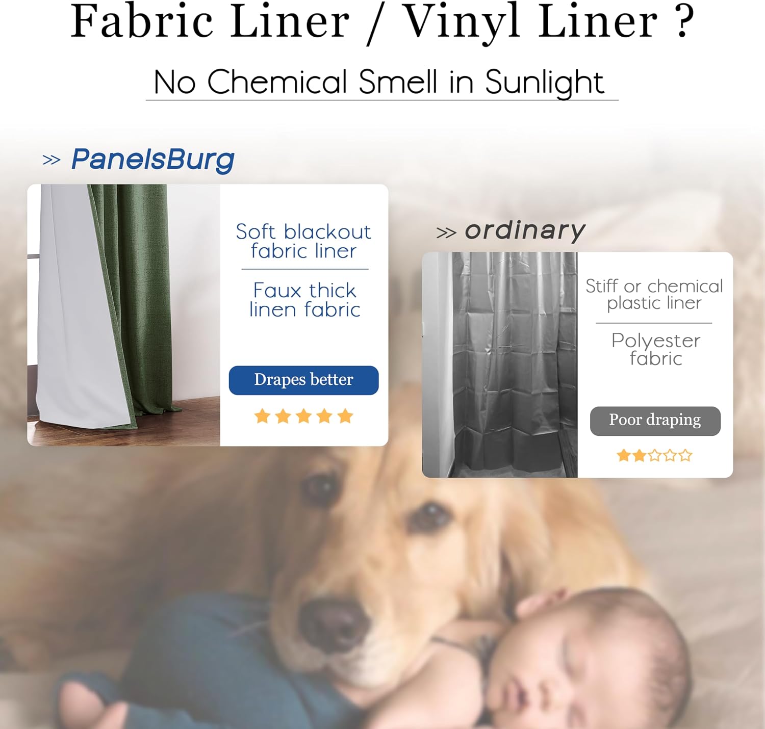 Thumbnail 5 de PANELSBURG 102 Inch Olive Green Blackout Curtains 🪟