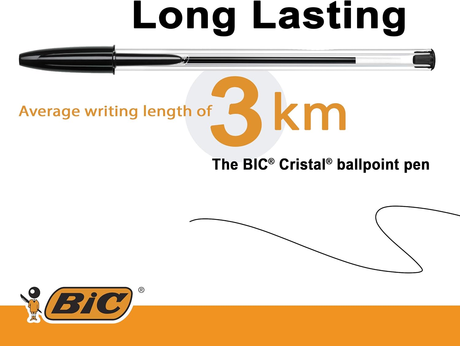 Detalle 2 de BIC Cristal Original Kugelschreiber 0,4 mm 100er Pack