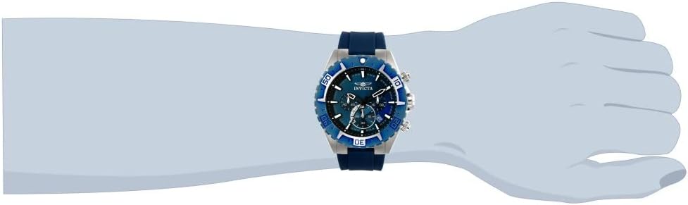 Thumbnail 1 de Invicta Aviator Homme 49 mm - Montre quartz en acier inoxydable, cadran bleu
