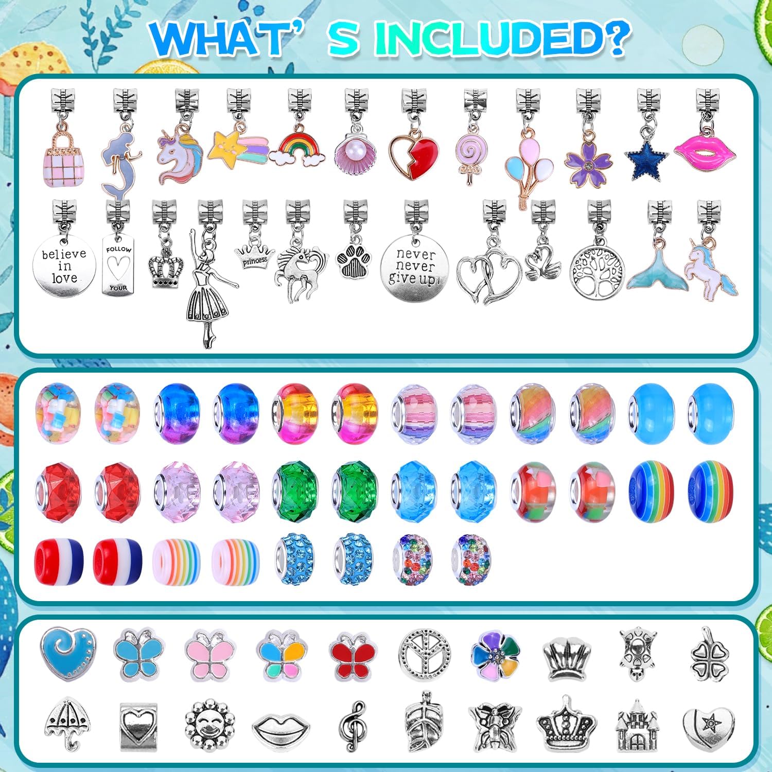 Thumbnail 1 de VICTLOV Charm Bracelet Making Kit for Ages 5-12 🎨