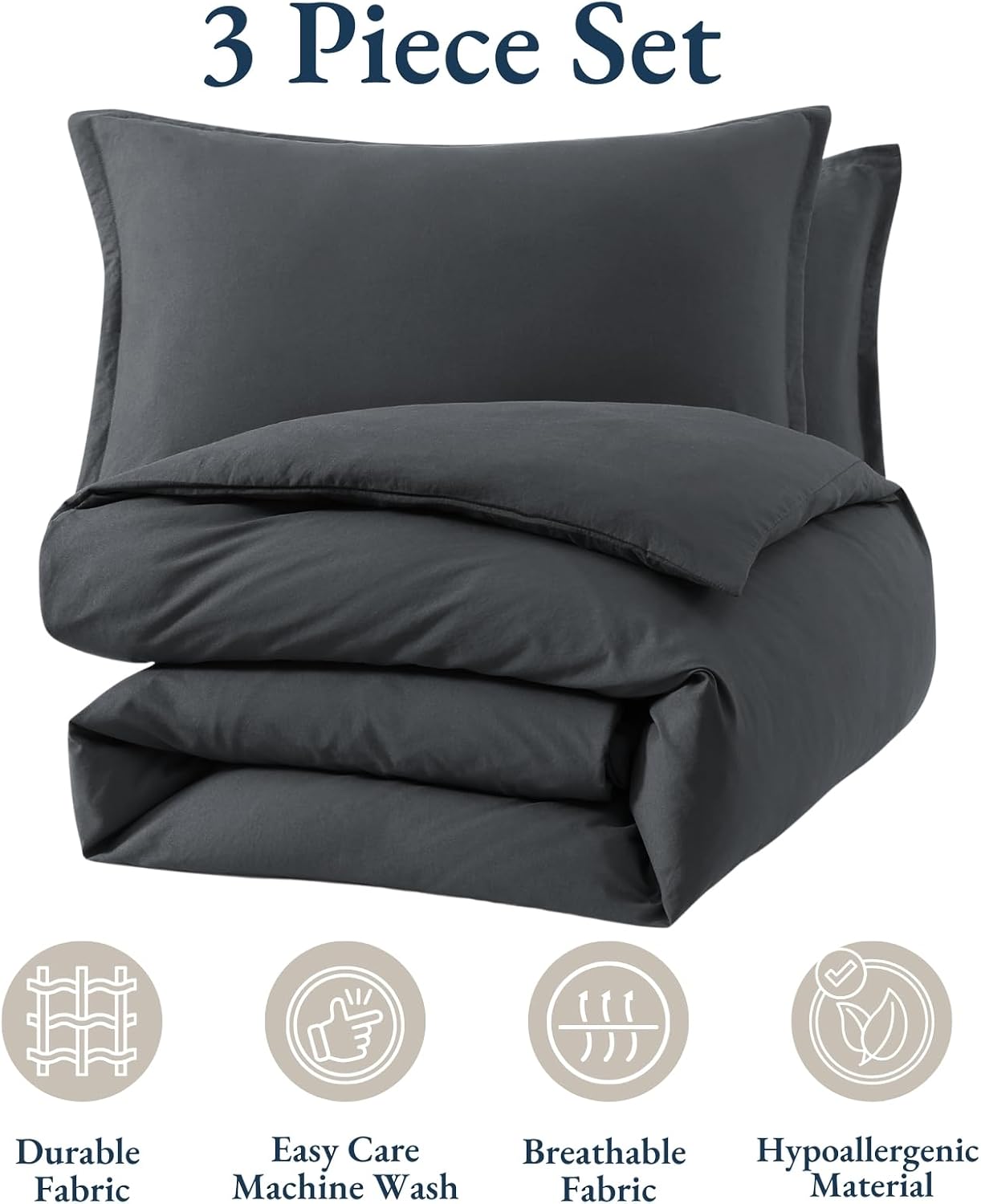 Thumbnail 4 de LANE LINEN Double Duvet Cover Set 200x200