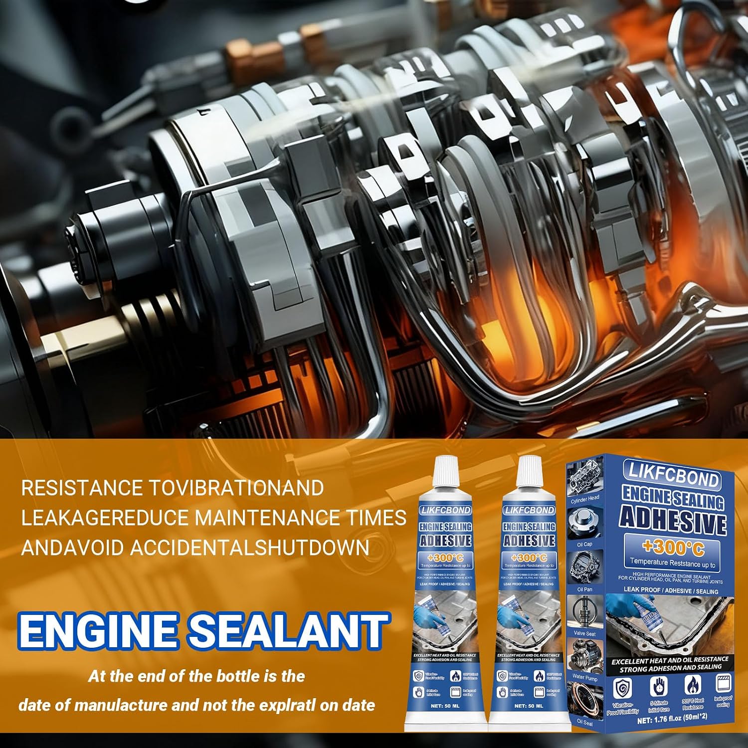 Thumbnail 2 de LIKFCBOND Sigillante per Motori 50ML