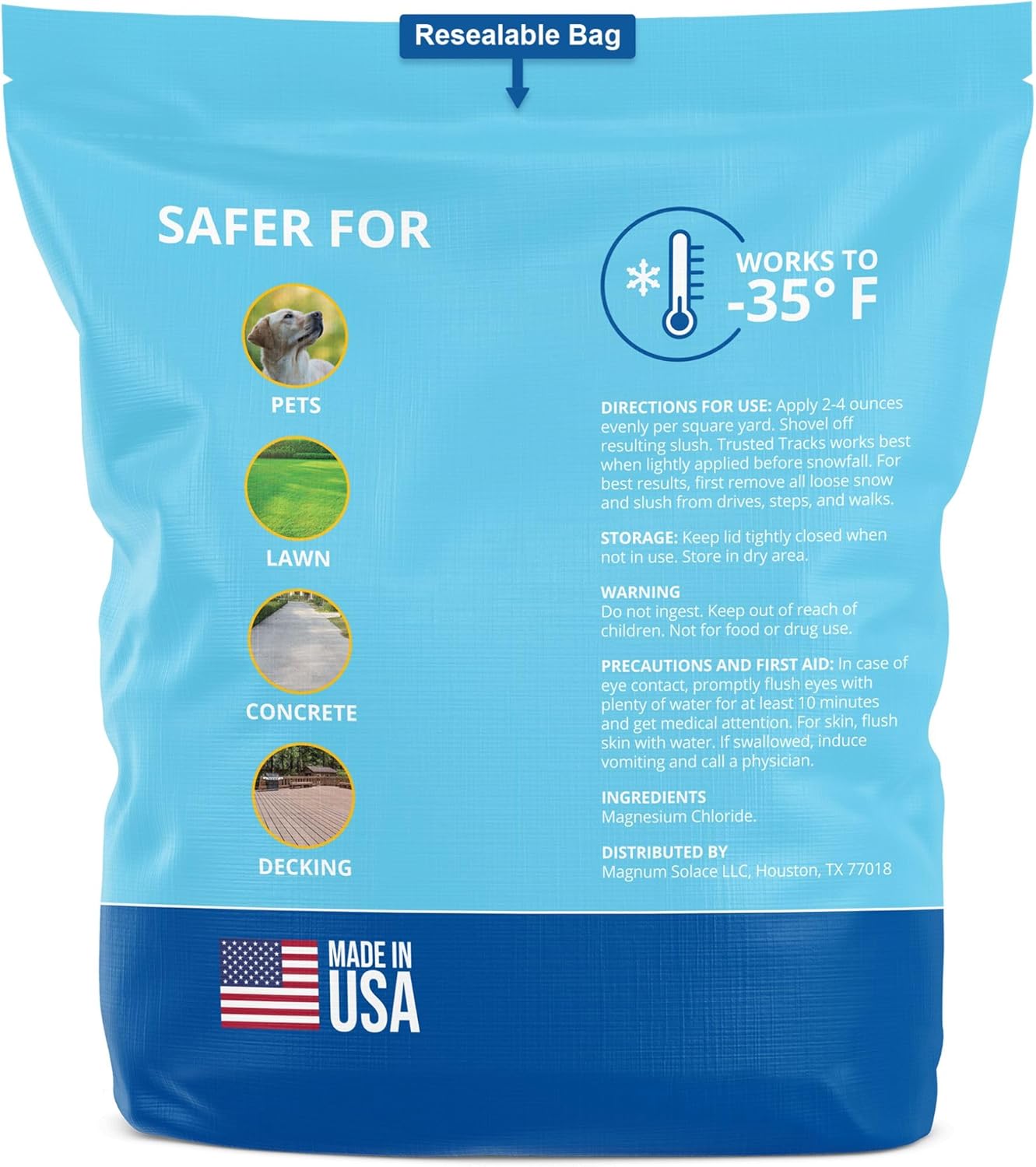 Detalle de FIREKI 10-lb Ice Melt, Pet-Safe 🌬