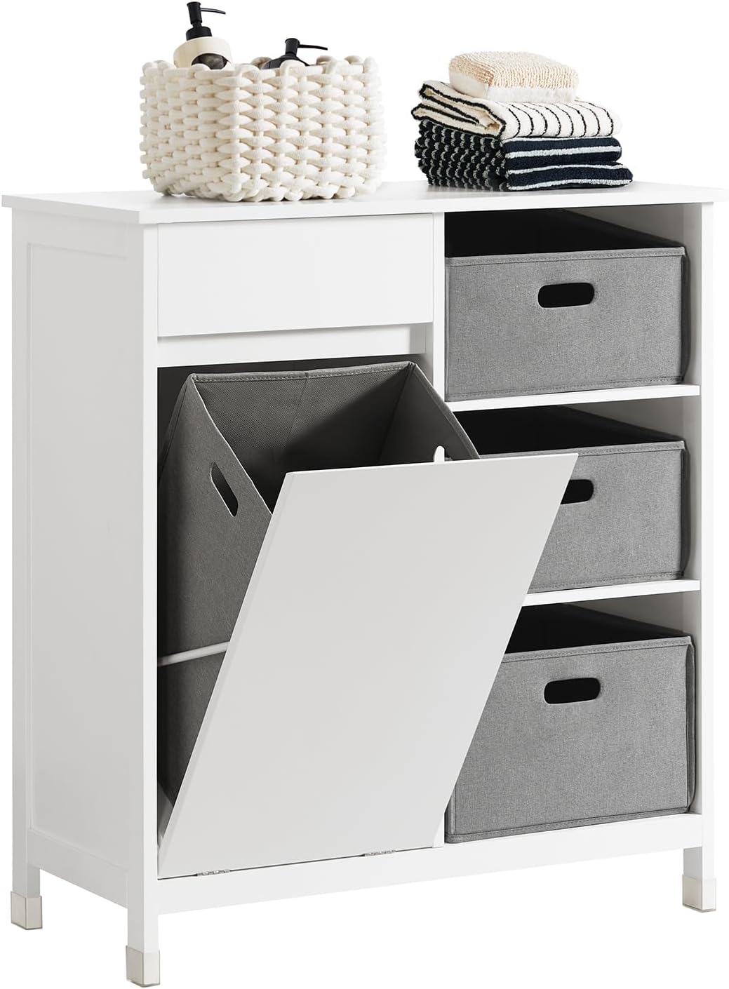 Detalle de SoBuy BZR77-W Armoire 80x91x38 cm