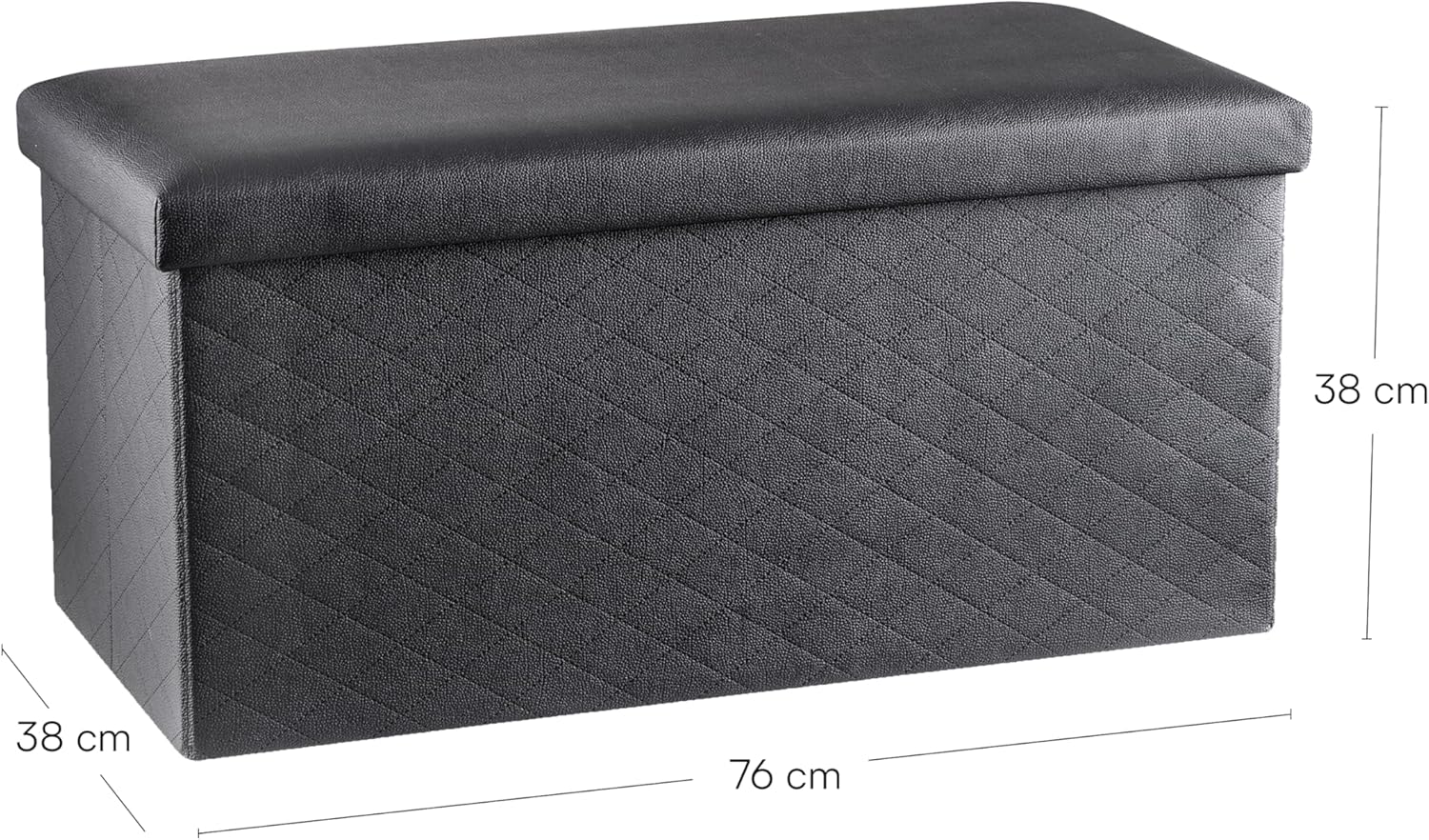 Detalle 2 de Baroni Home Cassapanca Pieghevole 76x38x38 cm