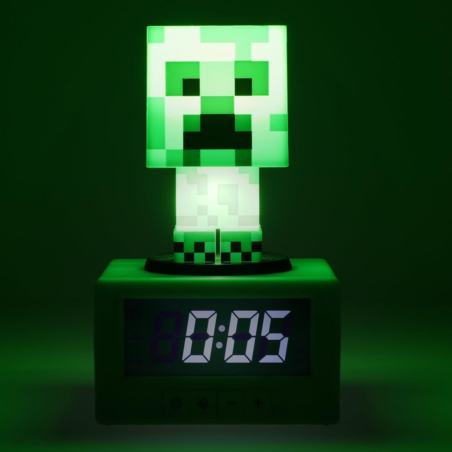 Thumbnail 2 de Paladone Réveil Creeper Minecraft – Horloge réveil officielle avec musique et veilleuse