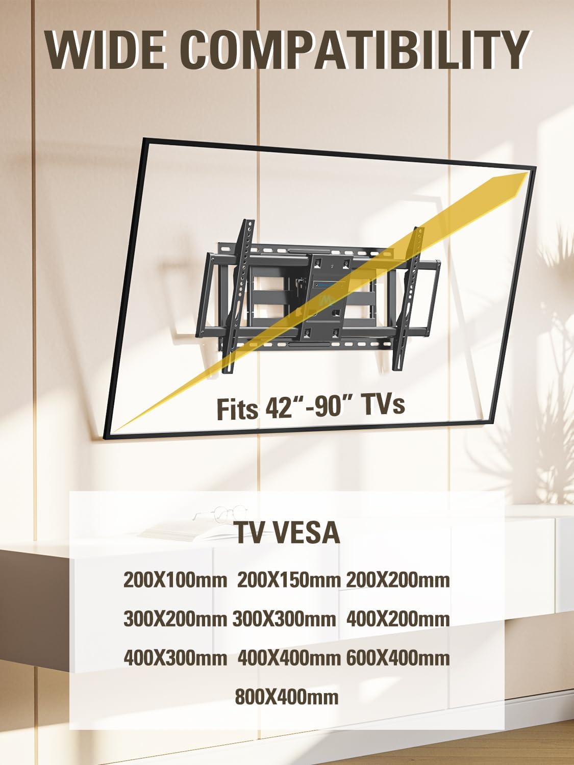 Thumbnail 5 de Mounting Dream MD2298-XL Full Motion TV Wall Mount (pre-assembled) for 42–90 inch TVs