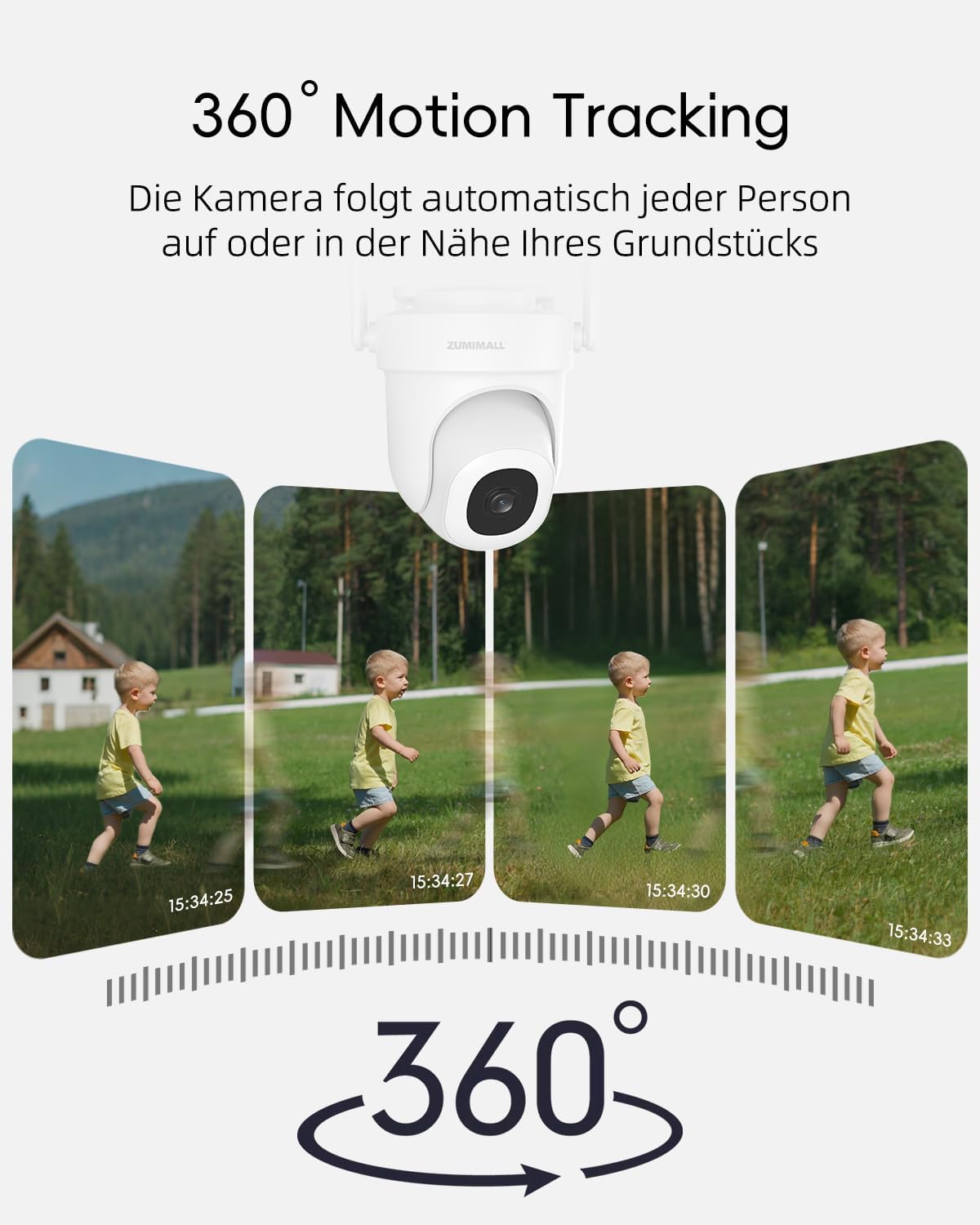 Thumbnail 3 de ZUMIMALL Überwachungskamera Außen 3 MP PTZ