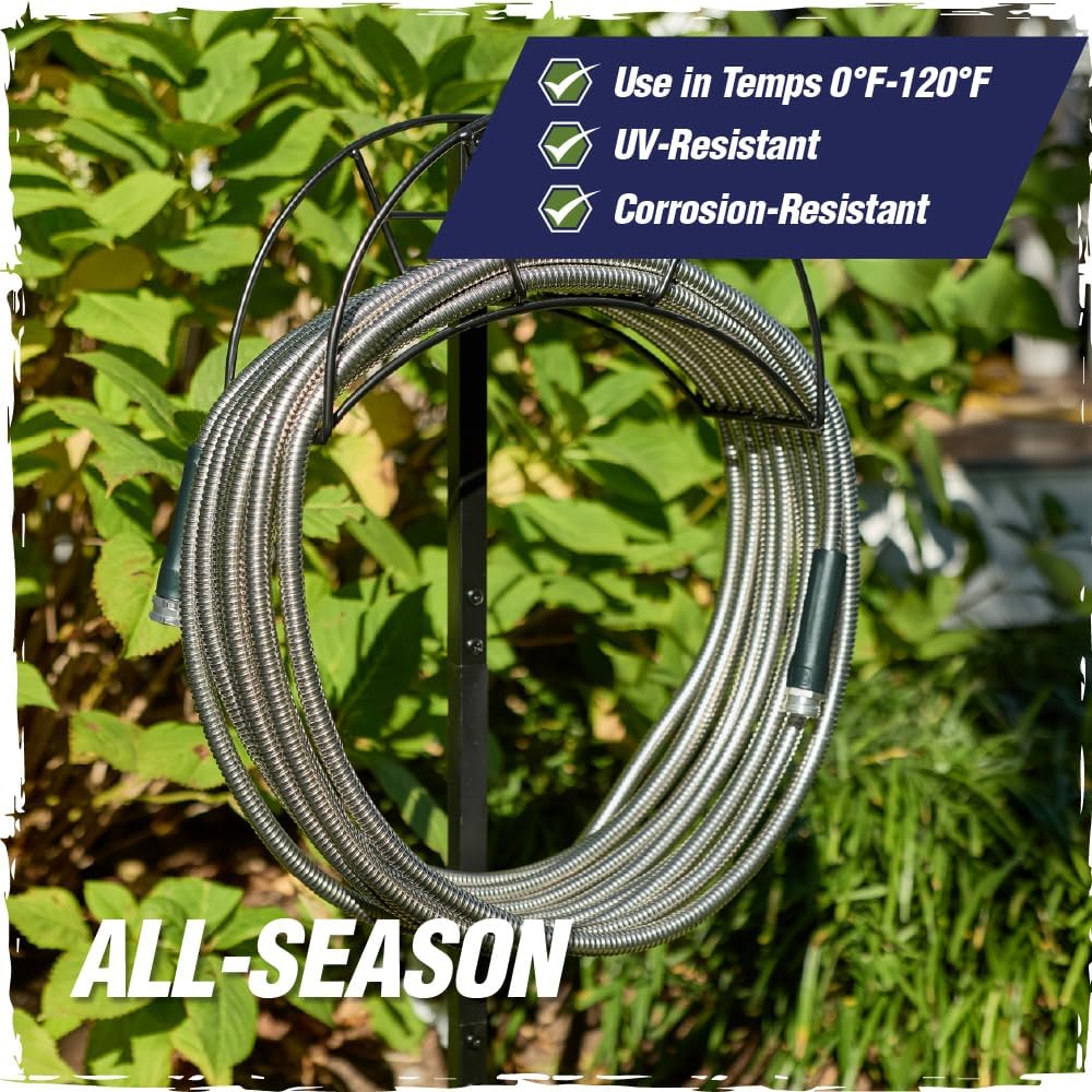 Thumbnail 6 de RUGGED RHINO Metal Garden Hose, 25 ft